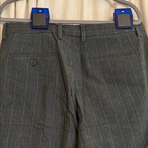 Men’s Adidas Charcoal Pinstripe Dress Pants
